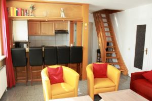 Küche mit Geschirrspüler, Microwelle etc. - Bild 3: Sylt - Westerland Ferienwohnung mit Internet / Wlan im 1. OG. Whg.3