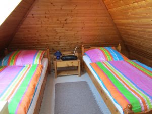 Oben im Dachgeschoss gelegen.
Im Raum befindet sich ein Fernseher mit DVBT-Receiver - Bild 14: Nordsee / Ostfriesland strandnahes Ferienhaus 1-5 Personen (Hund erlaubt)