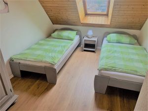 mit zwei Einzelbetten 90x200 - Bild 12: Nordsee / Ostfriesland strandnahes Ferienhaus 1-5 Personen (Hund erlaubt)