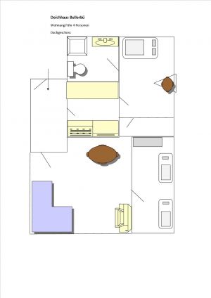 Bild 23: Ferienhaus mit Wohnung im Dachgeschoss - Reet-Dach-Haus f. 4 Personen