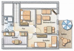 Bild 8: Carolinensiel: Fewo FLUT in zentraler Lage mit großem Balkon, max. 2 Hunde
