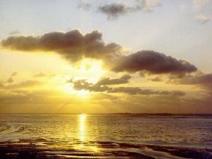 Bild 1: Meerblick Ferienwohnung Kranich Fewo Sankt Peter-Ording Kurteil Bad Strand